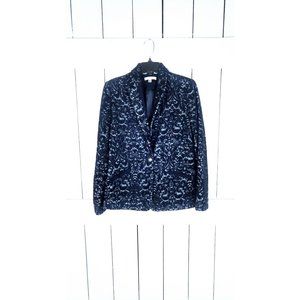 90s Cabi paisley floral wool felt fitted blazer tapestry blazer jacket